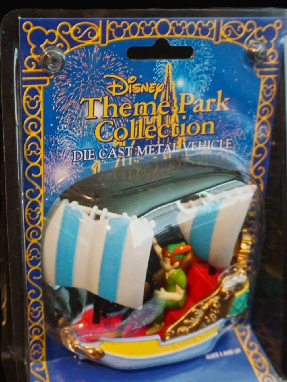 Disney Theme Park Die Cast Medal Vehicle Peter Pan’s Flight Pirate Ship